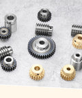 Heavy Duty 40 To 1 Worm Gear Set With 1.5 Module, 40 Teeth, Right Rotation Drive Gear Box For Precision Transmission, gear parts