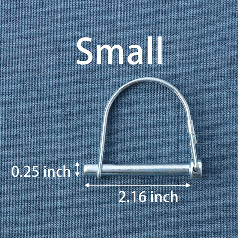 Beefy Heavy Duty Trailer Coupler Pin Pack Of 4 Zinc Plated Carbon Steel Hitch Pin Safety Locking Pins 0.25 x 2.16 inch