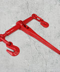 4 Pack Ratchet Load Binders With 2 Grab Hooks For 5/16 To 3/8 Grade 70 Transport Chain, 5,400 Pound Working Load Limit