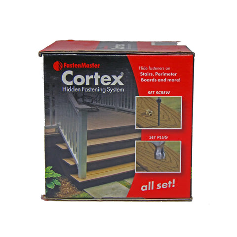 Box of Cortex Hidden Deck Fasteners For Trex Select Winchester Gray Stainless Steel Torx Drive Two And Three Quarters Inch