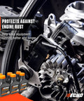 Engine with Power Blend Gold Oil Mix 50 To 1 For Two Stroke Engines For Outdoor Power Equipment bottles, rust protection
