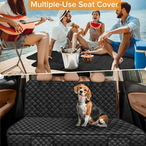 Dog Car Seat Cover For Mazda Back Seat Fits CX50 CX5 CX30 SUVs Waterproof Non Slip Pet Bench Protector with Beagle on cover