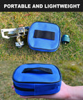 Backpacking Stove 10,000 BTU Portable Isobutane Camp Stove with Gas Adapter and Carrying Case shown on grass