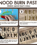 Wood Burn Paste Kit 4 Oz Gel For Easy DIY Wood Burning In Minutes tutorial with steps for using paste and heat gun.