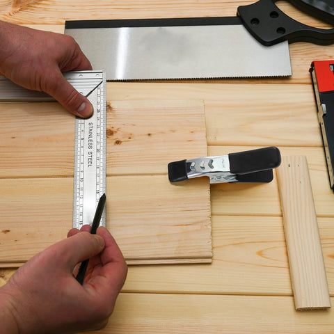 Mr. Pen spring clamps, 2-pack, 6-inch metal heavy-duty clips on wood board