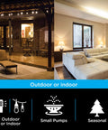 Indoor And Outdoor Plug In Digital Timer With One Grounded Outlet, Two Custom Daily On And Off Times, Weather Resistant Design