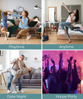 LED Plus Bluetooth Speaker Floodlight Bulb BR30 3 Pack Soft White Light No App or Wi Fi Needed Remote Included Built In Music