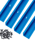 36 Inch Aluminum T Track Set With Wood Screws Double Cut Profile Predrilled Mounting Holes Universal Fit For Woodworking Clamps