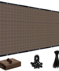 90 Percent UV Blocking Shade Cloth With Grommets For Pergola Patio And Garden, Breathable Mesh Tarp Sun Screen, 10 by 12 Feet, brown