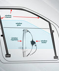 Diagram of Rear Left Power Window Regulator With Motor For Ford Crown Victoria And Mercury Grand Marquis 1992 To 2011 And Mercury Marauder 2003 To 2004 Replacement Fits 1W7Z5423395AA 6W7Z5427009AA 741679 Easy Install Durable Build