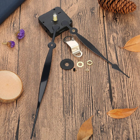Quartz Clock Movement Replacement Kit With Long Hands And Spade Hanger 208mm 8.2 Inch For Thick Dials 4 To 8mm, High Torque Mechanism, Easy DIY Install, No Fuss Timekeeping Upgrade