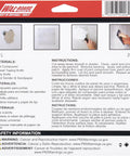 Image showing instructions for Wal-Board drywall repair with materials list and safety warnings on drywall patches kit with rustproof aluminum plate.