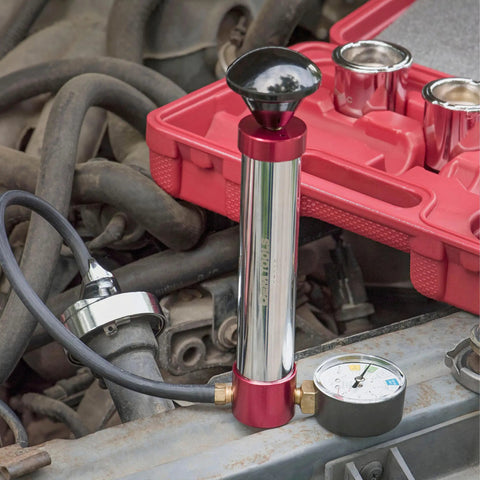 Radiator Pressure Test Kit For Coolant System Leaks With Adapters, Easy To Use Cap And Coolant Pressure Tester, Fits Most Vehicles