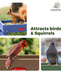 All In One Outdoor Bird Feeder Made From Recycled Plastic Platform For Wild Birds Squirrels And Chickens With A 5 Lb Capacity