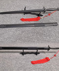 Tai Chi Sword Training Katana Style Practice Sword, 99cm High Elastic Polypropylene Blade with Scabbard and Red Tassel