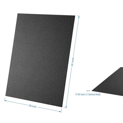Pack Of 2 18 By 24 Inch ABS Plastic Sheets 0.060 Inch Thick Thermoformable Moldable Board For Diy Crafts And Robotics Competitions