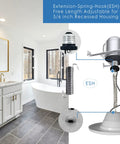 5 To 6 Inch LED Retrofit Downlight With Spring Hook For Recessed Can Lights 12W 75W Equivalent Warm White 3000K 800 Lumens