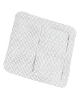 Hair Drain Stickers Disposable Hair Catcher for Shower Drain, square mesh design for trapping hair, shown from a top angle.