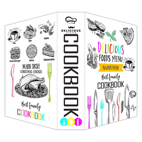 Discreet Hideaway Book Safe That Looks Like A Real Cookbook With Real Pages For Stashing Valuables, decorated cover