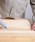 Using full size hot glue gun kit with 3 nozzles, 75 watt heater on wood project for smooth bonding in DIY crafts