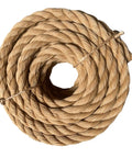 Tan Twisted 3 Strand Polypropylene Rope 1 Inch By 100 Feet Heavy Duty Lightweight Synthetic Cord Coiled