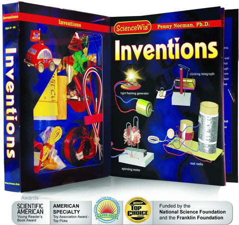 Inventions Kit For Curious Minds Hands On Science Project Set With A Motor Telegraph Light Flashing Generator And Real Radio packaging