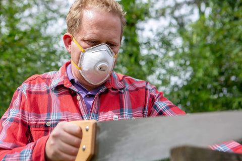 Particulate Respirator Dust Mask With Valve For On The Job Site Protection, Lightweight Cup Style With Cushioned Nose Foam, Two Strap Comfort Fit NIOSH Approved Great For Sanding, Grinding, Woodworking And Home DIY Dust Control