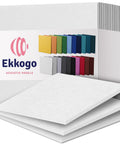 High Density Acoustic Wall Panels 12 Pack Sound Dampening 12 X 12 Inch Soundproof Tiles Absolute Game Changer And Total Echo Blocker For Studio Walls White displayed with various colors.