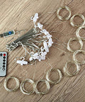 300 LED Fairy Curtain Lights With Remote Control, dimmable brightness, USB powered for home, bedroom, outdoor decor, warm white