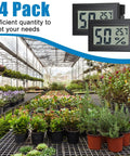 24 Pack Mini Digital Hygrometer Thermometer Indoor Humidity Monitor Temperature Humidity Gauge With Fahrenheit Readout For Greenhouse Garden Cellar Closet Easy At A Glance And Real Time Environmental Tracking, black digital hygrometers in greenhouse
