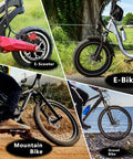 E-Scooter, E-Bike, Mountain Bike, Gravel Bike featuring 160mm MTB Disc Brake Rotor With Six Bolts 2.3mm Thick Stainless Steel