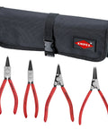 4 Piece Circlip Pliers Set In Pouch For Internal And External Retaining Rings Snap Rings Forged Non Slip Tips Chrome Vanadium Steel Made In Germany Now