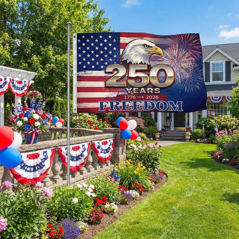 Double Sided 3x5 Ft Patriotic USA Flag With 2 Brass Grommets For Independence Day Celebration 250th Anniversary 1776 2026