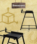 Dimensions of the Forge Starter Kit Stand For Single Burner Blacksmith Kits Heavy Duty Steel Propane Forge Stand 12 Inch