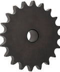 Type B Reboreable Roller Chain Sprocket for 50 Chain Size, 0.625 Inch Pitch, 30 Teeth, 0.75 Inch Bore, black metal finish