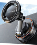 MagSafe Car Mount With Ultra Strong Vacuum Suction Base And 360 Degree Rotating Dashboard And Windshield Holder for all smartphones