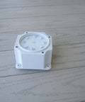 Heavy Duty Antenna Rotor For Outdoor TV Antennas, smooth top view showcasing weatherproof mounting design for rugged use, white component