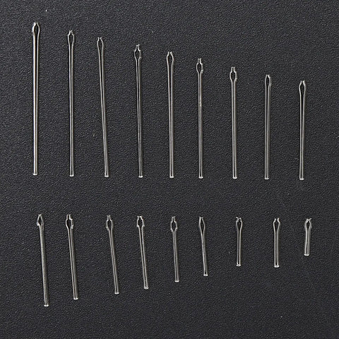 360 Piece Stainless Steel Watch Pin Kit With Spring Bars Cotter Pins on black surface