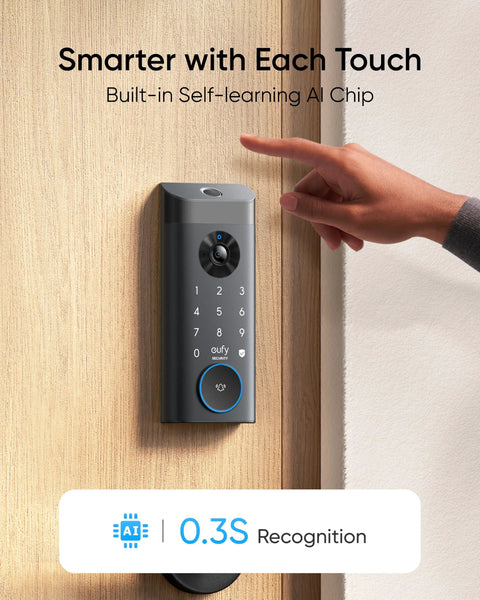 Slick Video Smart Lock Equipped With 2K HD Camera And Lightning Fast Fingerprint Scanner For Effortless Keyless Entry Door Lock That Works Like A Charm For Front Door Security With Absolutely No Sweat Setup