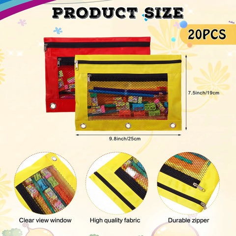 Back To School Supplies Kit For Kids Must Have 20 Sets With Colored Pencils 12 Colors Each And HB Pencils 200 Plus 20 Pencil Pouches