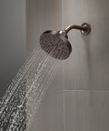 Oil Rubbed Bronze 5-Spray Shower Head With H2Okinetic Technology, Raincan Round Showerhead, Venetian Bronze 52668-RB 1.75 GPM