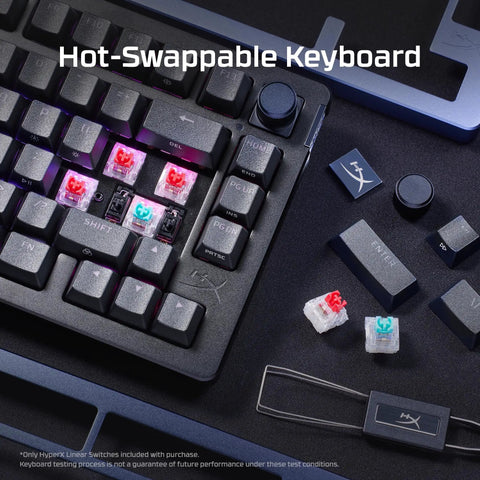 Next Level Custom Ride Hot Swap 75 Percent Mechanical Gaming Keyboard For PC with visible hot-swappable switches and keycaps.