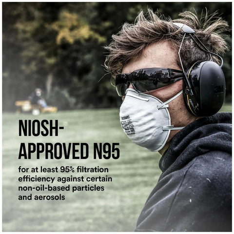 N95 Sanding And Fiberglass Respirator 20 Pack For Dust From Sanding Grinding Sawing And Insulating Particles With Adjustable Nose Clip And Proprietary Filter Tech For Breezy Breathing