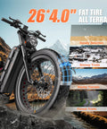 2025 Romeo Ultra Electric Bike For Adults With A Beefy 3800W Motor And 60V 70Ah Battery showcasing 26x4.0" all terrain fat tire.