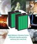 Replacement Air Filters Kit For Airmega Max 2 400 And 400S Purifier 2 In 1 Main Filter And Activated Carbon with efficiency examples