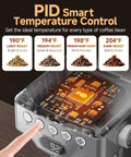 Pro Barista 15 Bar Espresso Machine with PID Smart Temperature Control display for precise brewing adjustments.