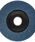 Zirconia Flap Disc 4-1/2 Inch By 7/8 Inch 80 Grit Type 29 Backing for Grinding and Deburring, top view