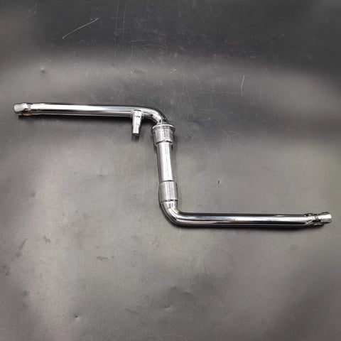 One Piece Chrome Crankarm Set For Wide Bike Crank To Crank Assembly Kit 1pc With 165mm Arm And 150mm Spacing, Half Inch Pedal Threads, 24 TPI