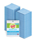 Reusable Kitchen Wipes, 60 Count, Rinse and Reuse Up to 10 Times, Machine Washable, Durable Alternative to Paper Towels, blue stacks visible