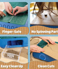 Rad Cardboard Cutter For Kids With Totally Safe Blade-Free Design, awesome electric power tool for crafting paper and foam sheets.